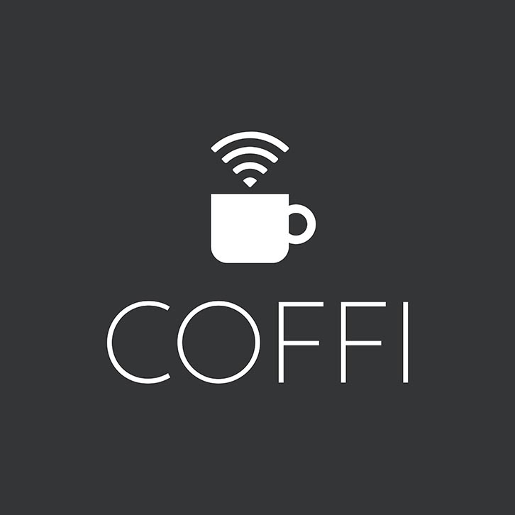 grayscale coffi logo