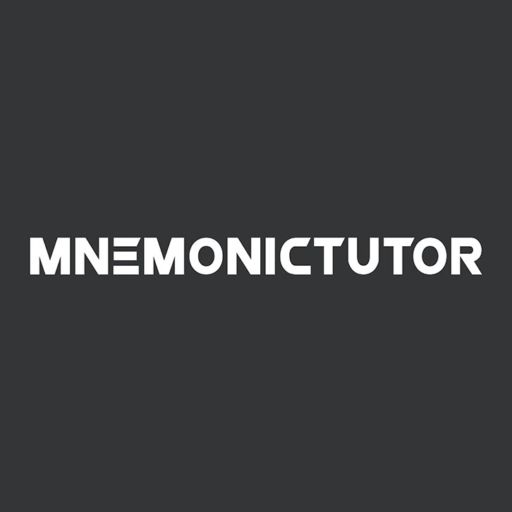 grayscale mnemonic tutor logo